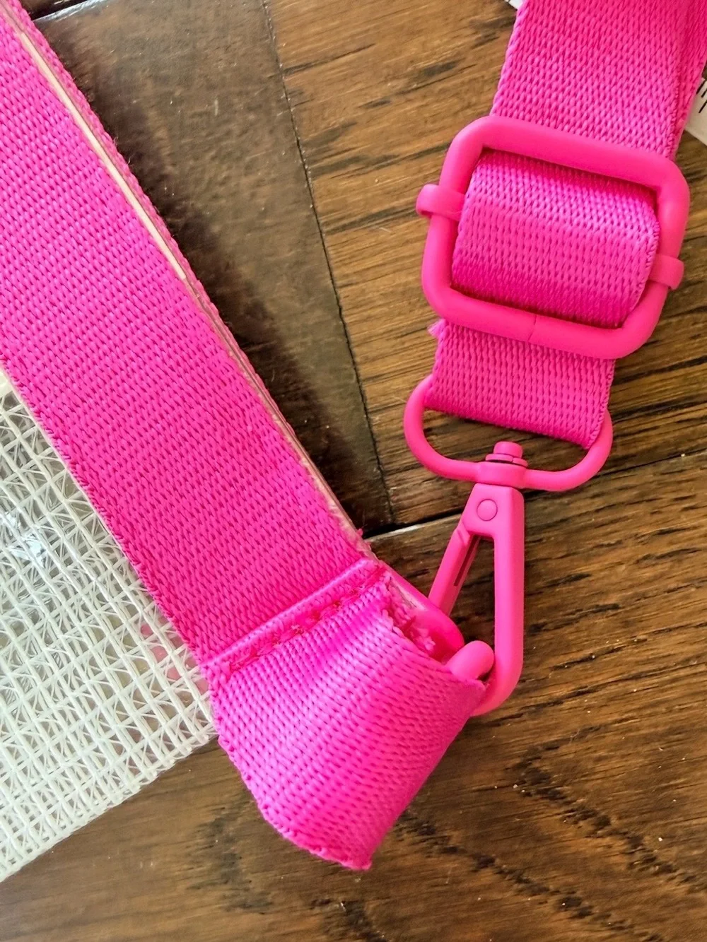 Amika Limited Edition Clear Mesh Crossbody Bag Hot Pink Orange Y2K